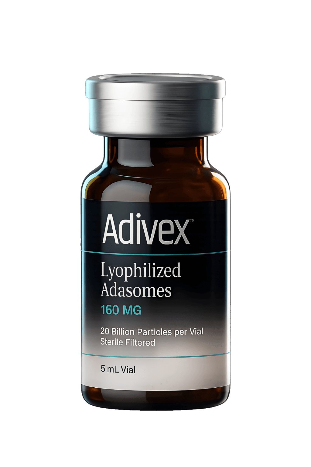A vial of Adivex Lyophilized Adasomes, 180 MG